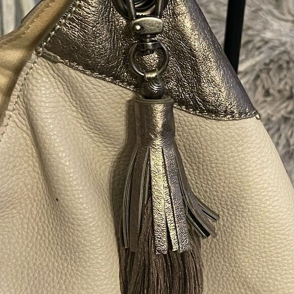 The Sak | Stone & Silver Color Block Indio Leather Hobo - Picture 7 of 11